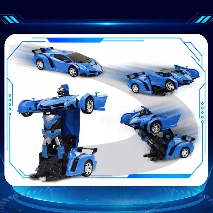 AUTO ROBOT ZDALNIE STEROWANY SAMOCHÓD RC AUOTBOT TRANSOFRMACJA 2W1 PREZENT