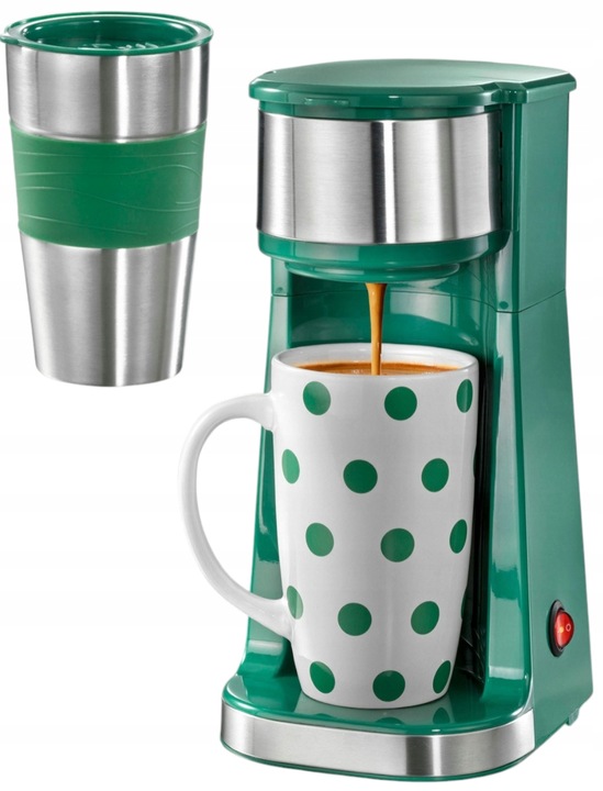 EKSPRES PRZELEWOWY Z KUBKIEM TERMICZNYM CUCINOVA ZIELONY