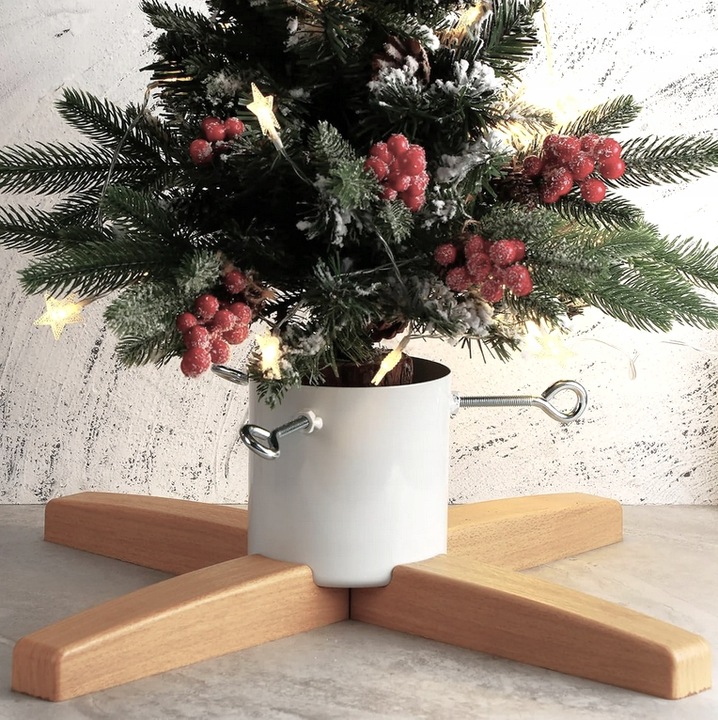 STOJAK NA CHOINKĘ CHOINKOWY METALOWY PODSTAWKA POD DRZEWKO POJEMNIK NA WODĘ