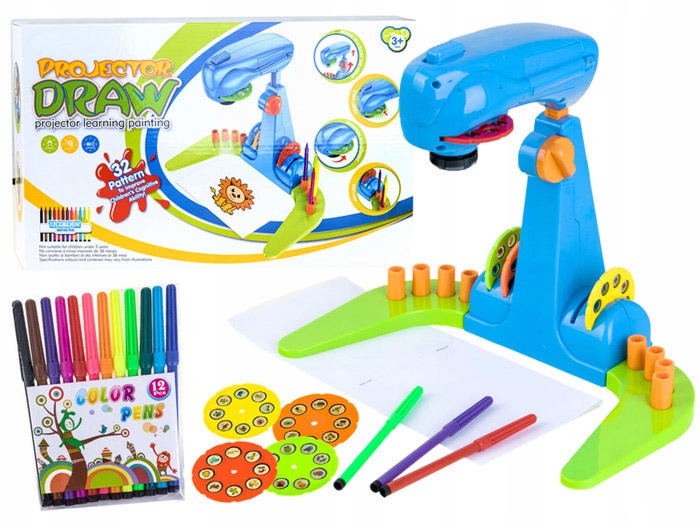 PROJEKTOR RZUTNIK DO NAUKI RYSOWANIA LAMPKA 3w1