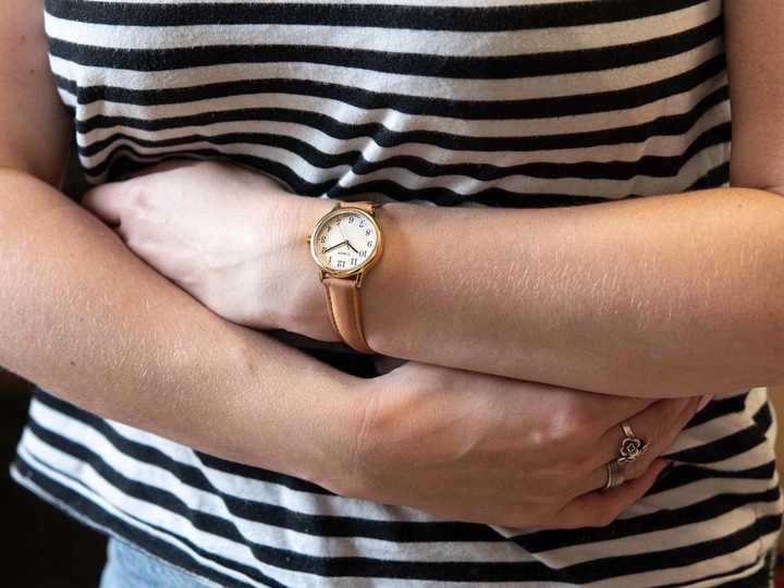 DAMSKI ZEGAREK TIMEX TW2V69200 EASY READER BRĄZOWY INDIGLO DATOWNIK