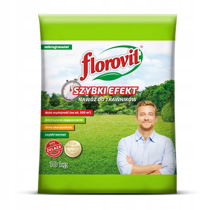 Nawóz do trawy SZYBKI EFEKT 10 kg Florovit