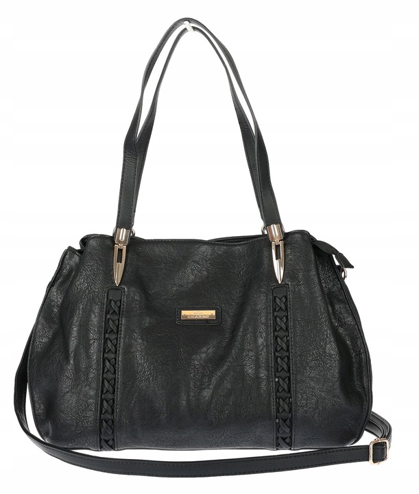 Torebka Damska Shopperkawłoska marka CHARRO Pojemna A4 Modna CH7719 Czarna