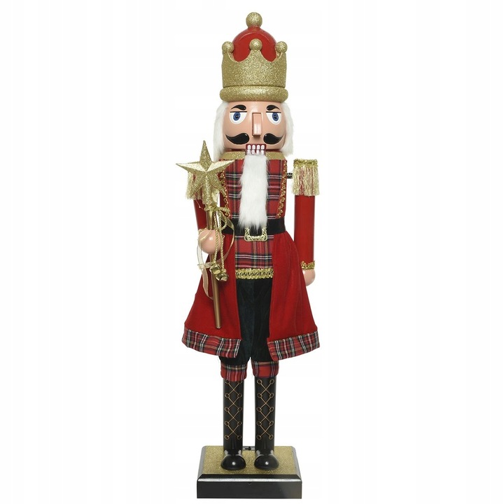 Dziadek do orzechów XXL 110cm ruchomy z melodią