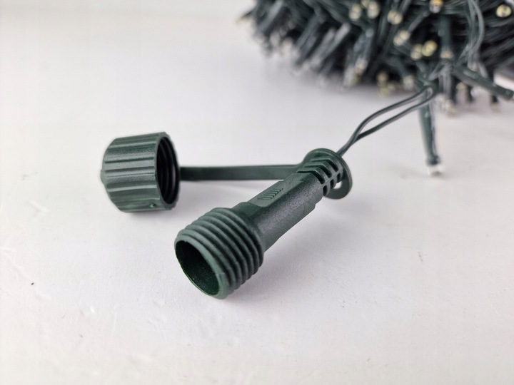 LAMPKI CHOINKOWE 800 LED TIMER NA CHOINKĘ CIEPŁY BIAŁY + FLASH ZIMNY BIAŁY