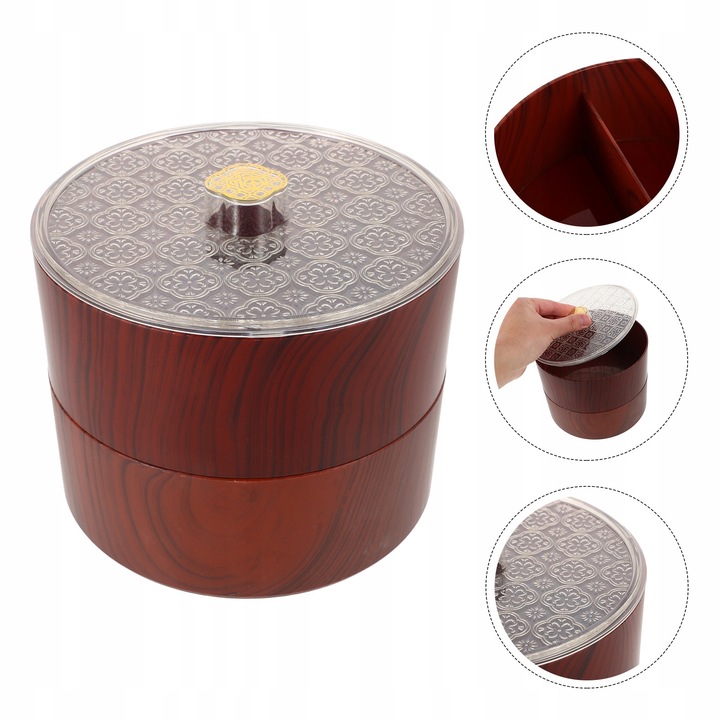 PUDEŁKO DO PRZECHOWYWANIA ZIAREN DREWNA PRZEKĄSKA PRZEKĄSKI