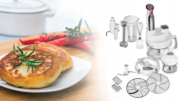 Robot kuchenny blender ręczny mocny MPM BRK-01 biały