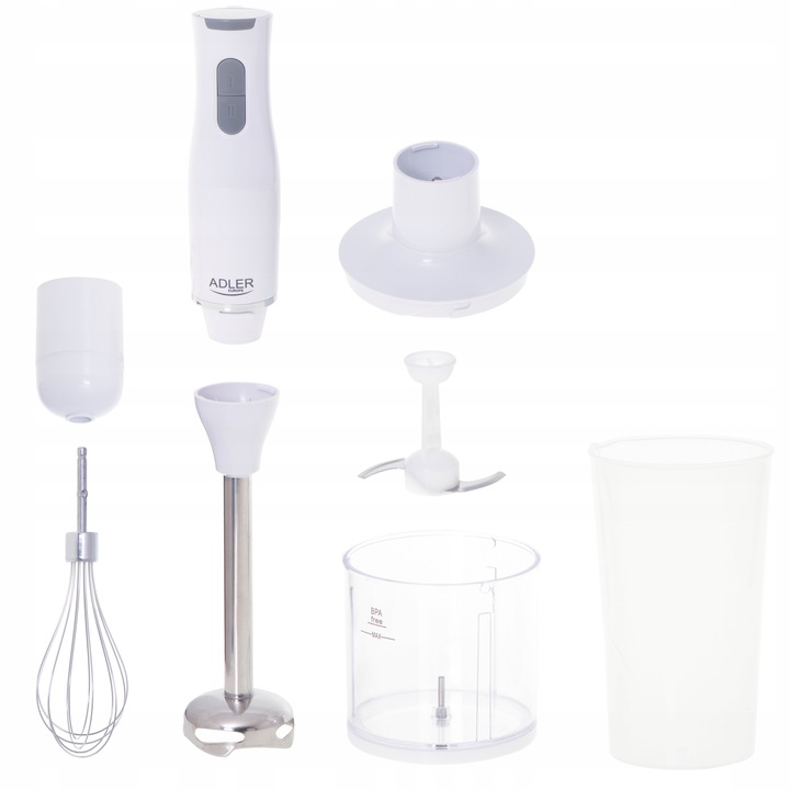 BLENDER RĘCZNY WIELOFUNKCYJNY MIKSER MALAKSER 800W