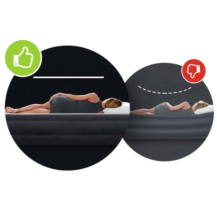 Łóżko do spania z pompką 152 x 203 x 46 cm Intex