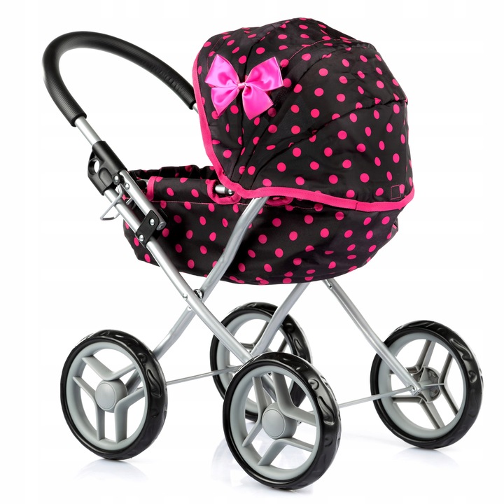 KINDERPLAY WÓZEK DLA LALEK GŁĘBOKI GONDOLA SKŁADANY DASZEK