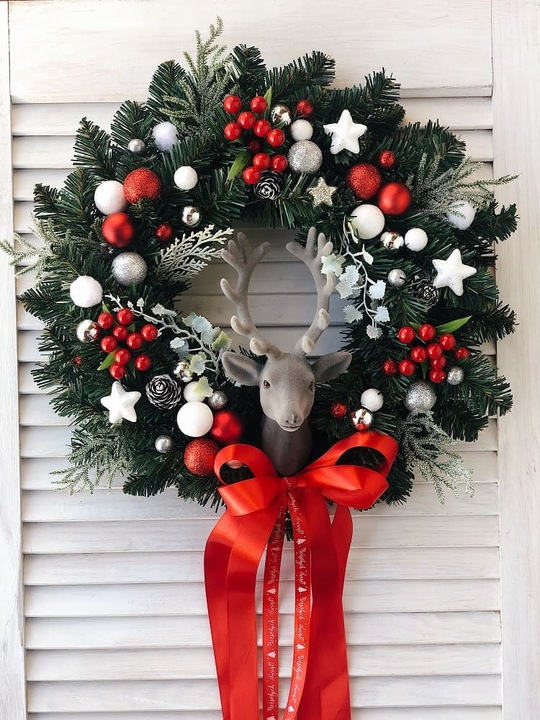 WIANEK ŚWIĄTECZNY BOŻE NARODZENIE WIENIEC NA DRZWI