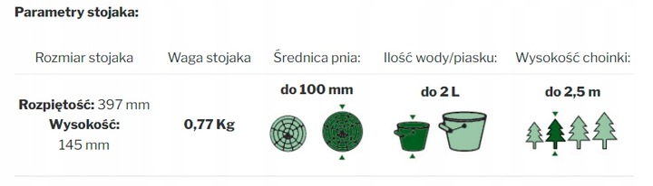 STOJAK POD CHOINKĘ CHOINKOWY PLASTIKOWY NA CHOINKĘ DO 2,5m Z POJEMNIKIEM