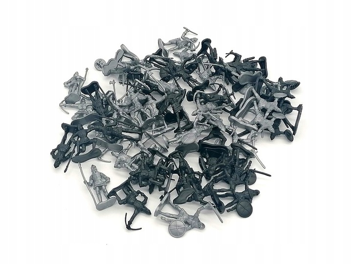 Drewniany Zamek RYCERZE RYCERZYKI ŻOŁNIERZE 60szt