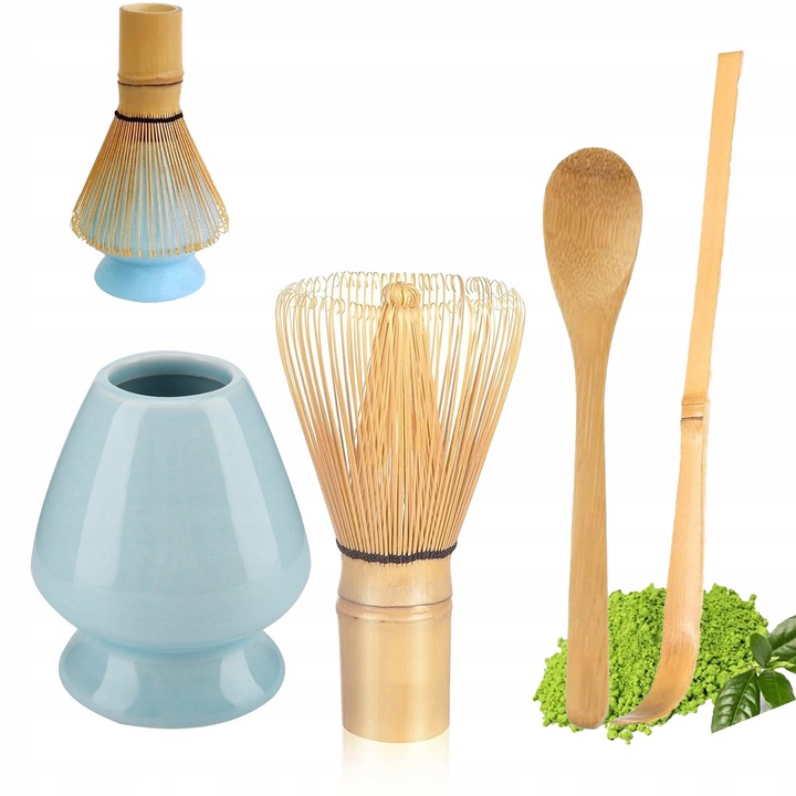 Zestaw Herbata Matcha Japońska Matchy - Miotełka Bambusowa Chasen Chashaku