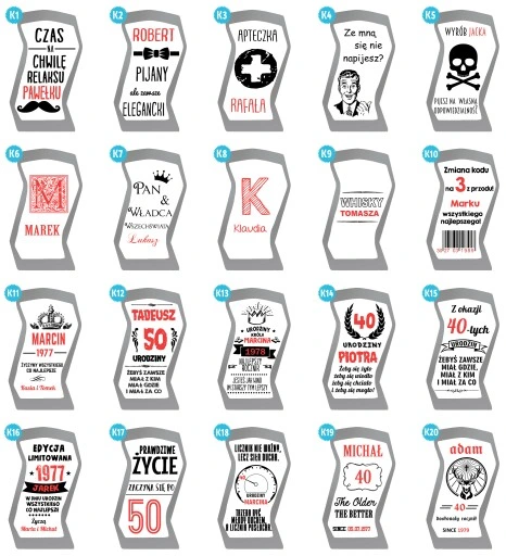 KARAFKA + 6 SZKLANEK DO WHISKY Z GRAWEREM PREZENT