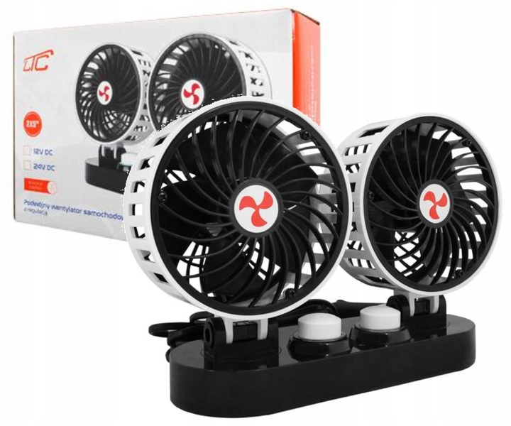 WENTYLATOR SAMOCHODOWY DO AUTA 24V MOCNY