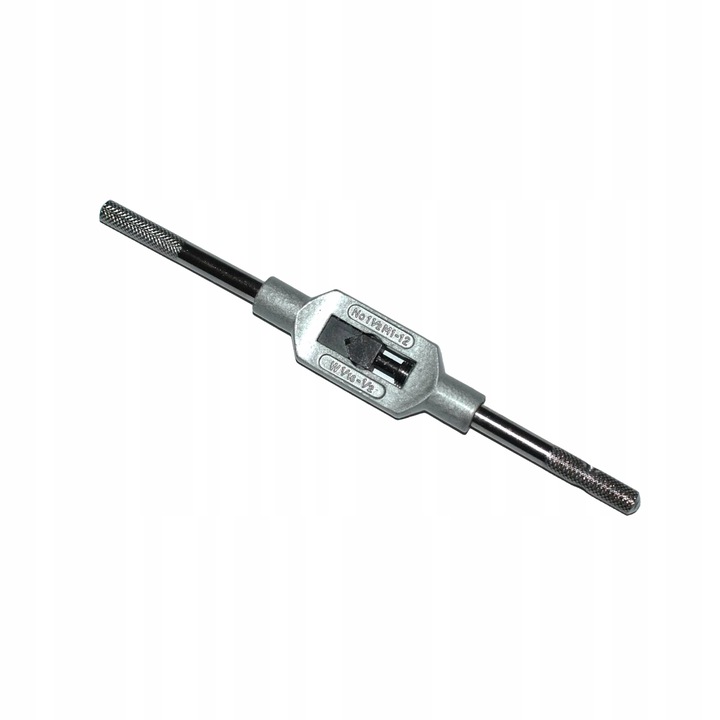 Uchwyt nastawny do gwintowników M1-M12, długość 170 mm. Pokrętło. Oprawka.