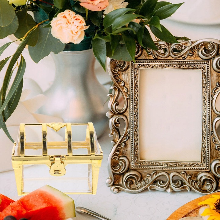 6 SZTUK PLASTIKOWE PUDEŁKO NA SKARBY SKRZYNIA SKARBÓW ETUI SKRZYNIA