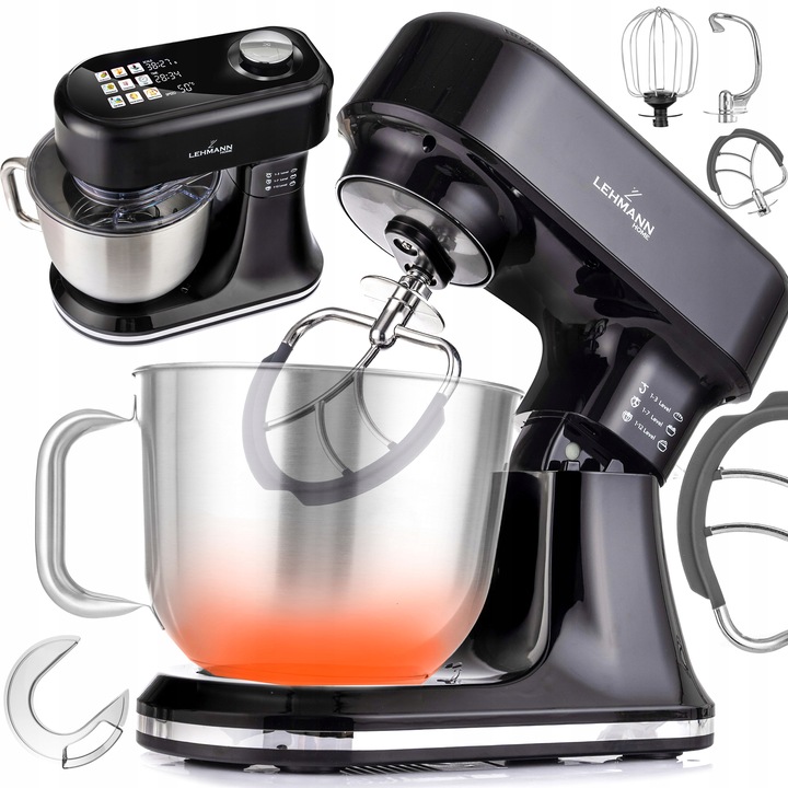 ROBOT PLANETARNY KUCHENNY MIKSER Z WAGĄ PODGRZEWANA MISA DO 45C PANEL LED