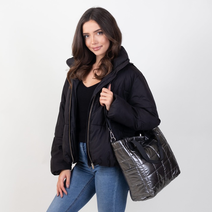 Alessio TOREBKA Damska PIKOWANA TORBA KLASYCZNA Shopper QUILTED