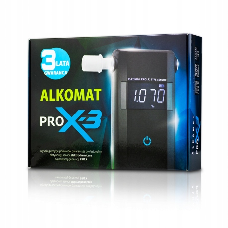 Alkomat ELETROCHEMICZNY PRO-X3 ROK kalibracji + ETUI DO PRZECHOWYWANIA