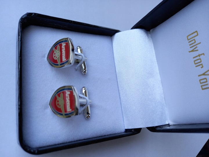 Spinki do mankietów koszuli dla kibica Arsenal