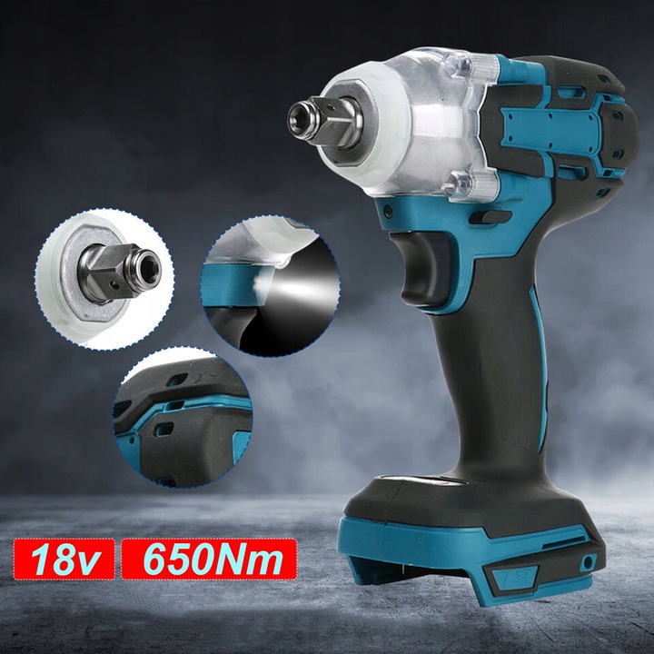 KLUCZ UDAROWY AKUMULATOROWY BEZSZCZOTKOWY DO MAKITA 18V 650NM 1/2'' 5500mAh