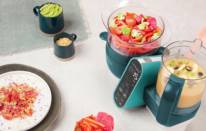 BABYMOOV 6W1 ROBOT KUCHENNY DO GOTOWANIA ZDROWEJ POSIŁKÓW DLA DZIECI 500W