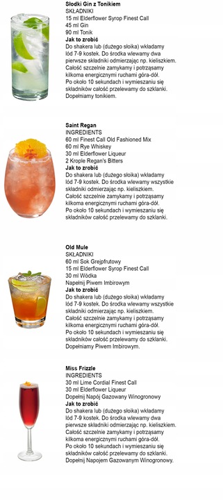 Syrop z Kwiatu Czarnego Bzu Elderflower Kwiat Czarny Bez Finest Hugo 1000ml