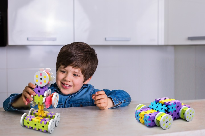 KLOCKI KONSTRUKCYJNE Wafle MELI Basic 150 ELEMENTÓW KREATYWNA ZABAWA DZIECI