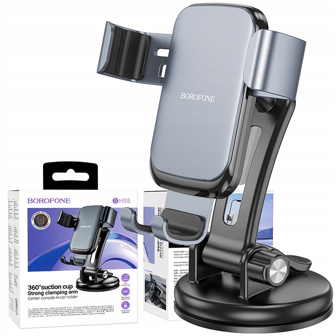 Uchwyt grawitacyjny do telefonu na deskę kokpit konsolę szybę auta pojazdu