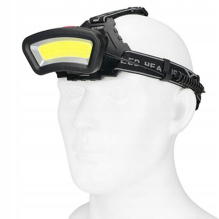 Czołówka 1000Lm akumulator 2400mAh LED COB czołowa latarka lampka lampa