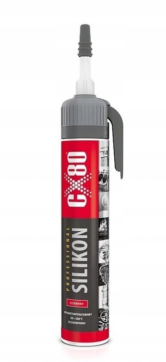 Silikon wysokotemperaturowy 380°C 210g CX-80 czerwony PREMIUM /139 – trwały