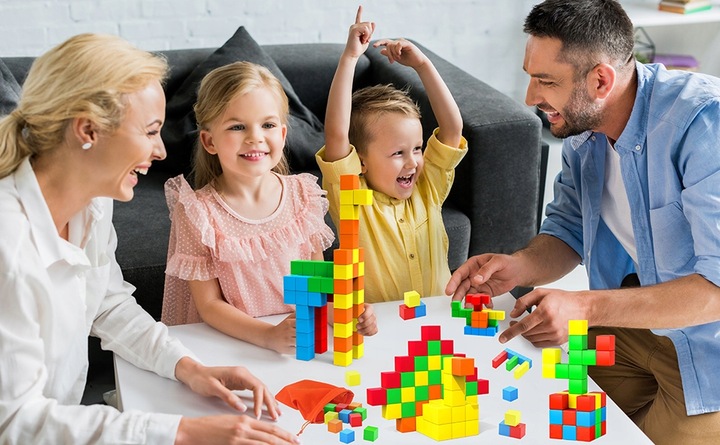 Klocki Konstrukcyjne Magnetyczne Edukacyjne Duże Zestaw Klocków Dla Dzieci