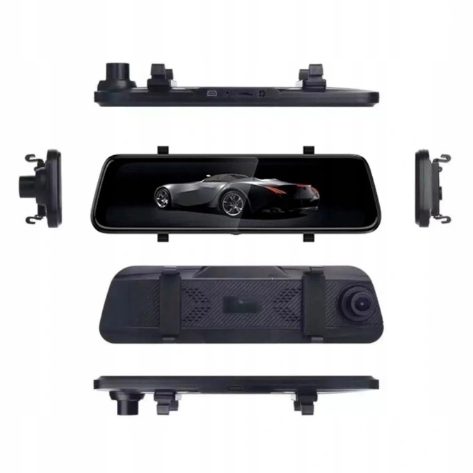 REJESTRATOR LUSTERKO FULL HD 10 KAMERA TYŁ RAM