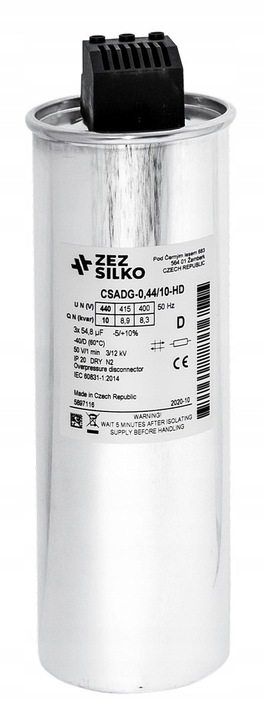 KONDENSATOR 10KVAR 440V KOMPENSACJA MOCY BIERNEJ