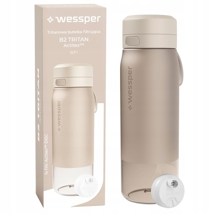 Butelka filtrująca bidon na wodę z filtrem TRITAN BPA FREE WESSPER B2 700ml