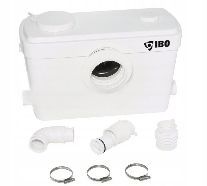 ROZDRABNIACZ POMPA ŁAZIENKOWA DO WC MŁYNEK PRZEPOMPOWNIA ŚCIEKÓW IBO SANIBO