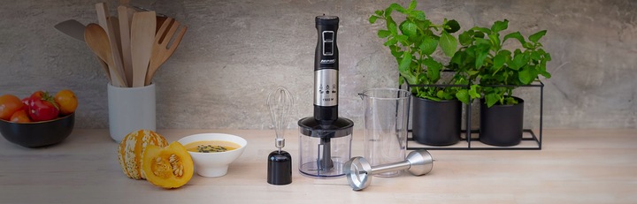 Blender ręczny MPM MBL-34 1500W Zestaw Regulacja prędkości