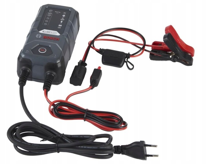 PROSTOWNIK AKUMULATOROWY ŁADOWARKA BOSCH C30 6V/12V EFB AGM ŻELOWE