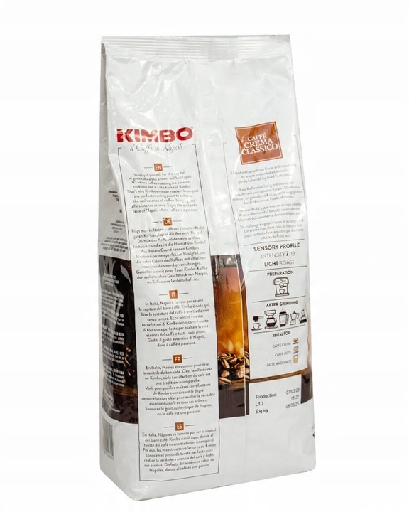 Kawa ziarnista KIMBO CAFFE CREMA CLASSICO 1 kg + GRATIS videobook