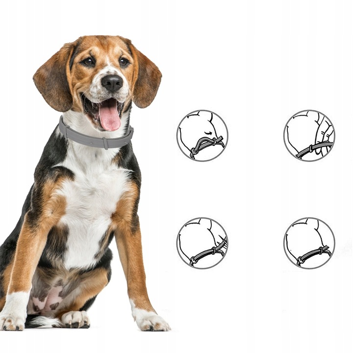 OBROŻA DLA DUŻEGO PSA NA PCHŁY KLESZCZE 8 MIESIĘCY DZIAŁANIA 63 CM