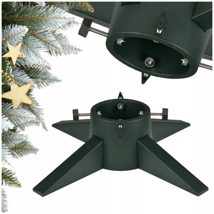 STOJAK CHOINKOWY Z POJEMNIKIEM NA WODĘ 1L PODSTAWKA POD CHOINKĘ DRZEWKO