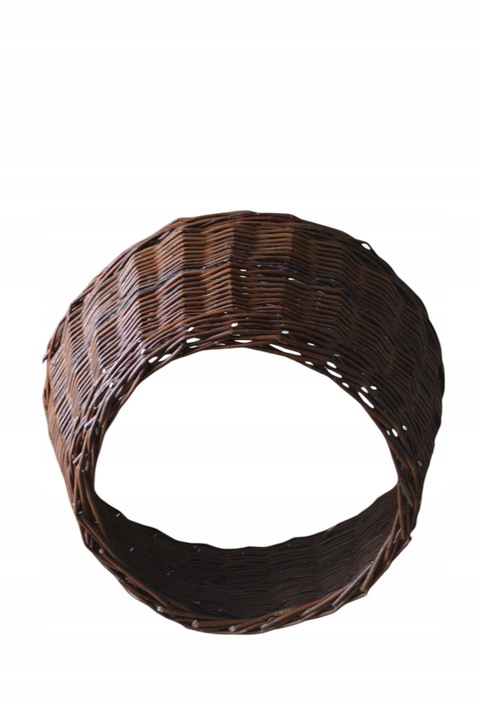 OSŁONA NA STOJAK POD CHIONKĘ WIKLINOWA FI 60 cm , KOSZ POD CHOINKĘ BRĄZOWY