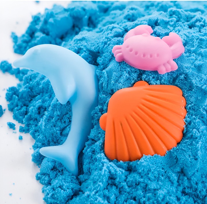 PIASEK KINETYCZNY 3kg + FOREMKI BASEN PIASKOWNICA MAGICZNY ZESTAW AKCESORIA