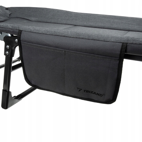 Łóżko polowe turystyczne Trizand 25380 200 cm x 65 cm szare