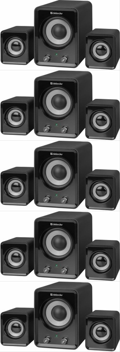 Głośnik Defender Z4 11W 3 szti (system akustyczny 2.1) czarny x5