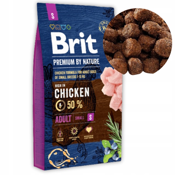 BRIT Premium Small Chicken sucha karma dla psa 8kg