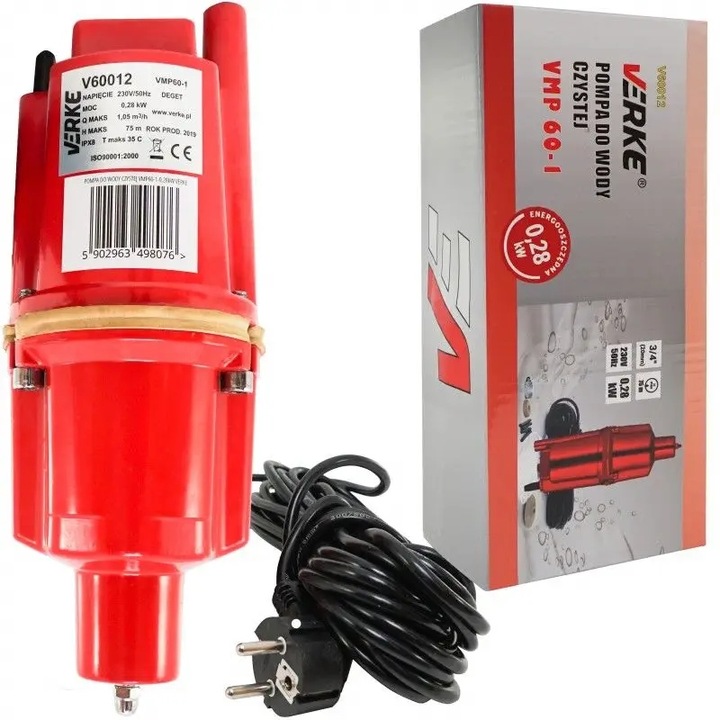 POMPA DO WODY CZYSTEJ MEMBRANOWA DOLNOSSĄCA VERKE