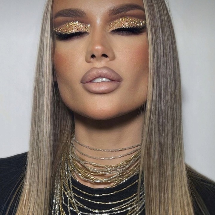 KRYSZTAŁKI NAKLEJKI DIAMENCIKI TWARZ OCZY